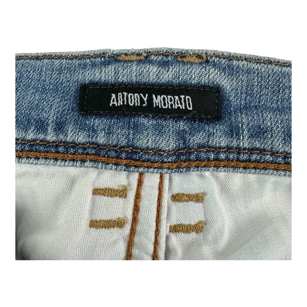 Antony Morato Super‎ Skinny Fredo Blue 5 Pocket Cotton Blend Jeans Mens 32x33